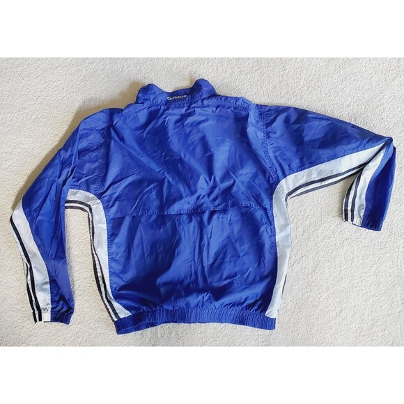 Adidas Blue Women's Windbreaker Size M 1990s Design Trefoil Style Logo - Picture 2 of 6